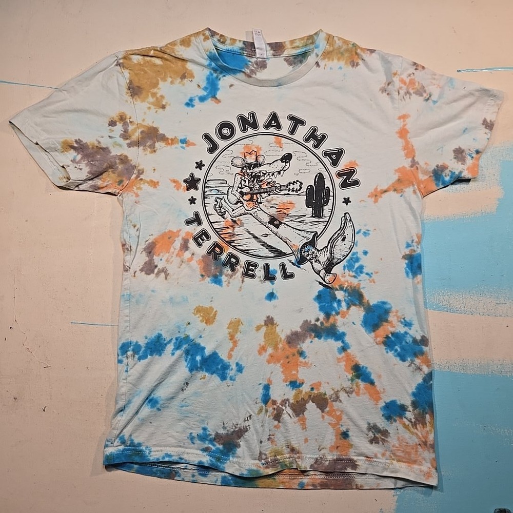 Jonathan Terrell Wolf Daddy S T-Shirt Tie Dye Graphic Next Level Apparel Unisex